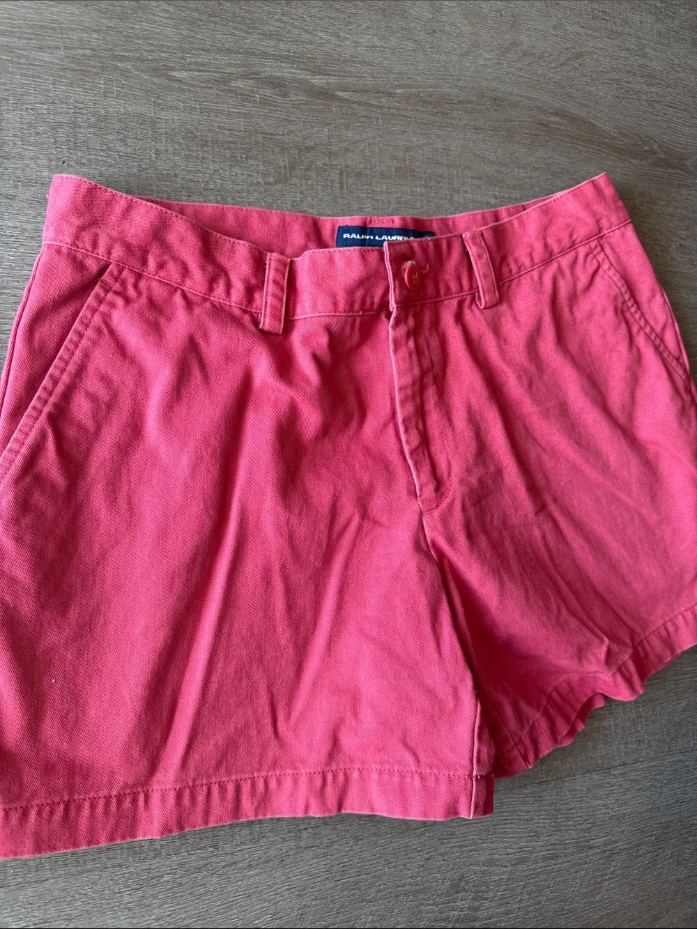 Ralph Lauren Sport Women Chino Shorts 6 Caramel Pink Nantucket Red
